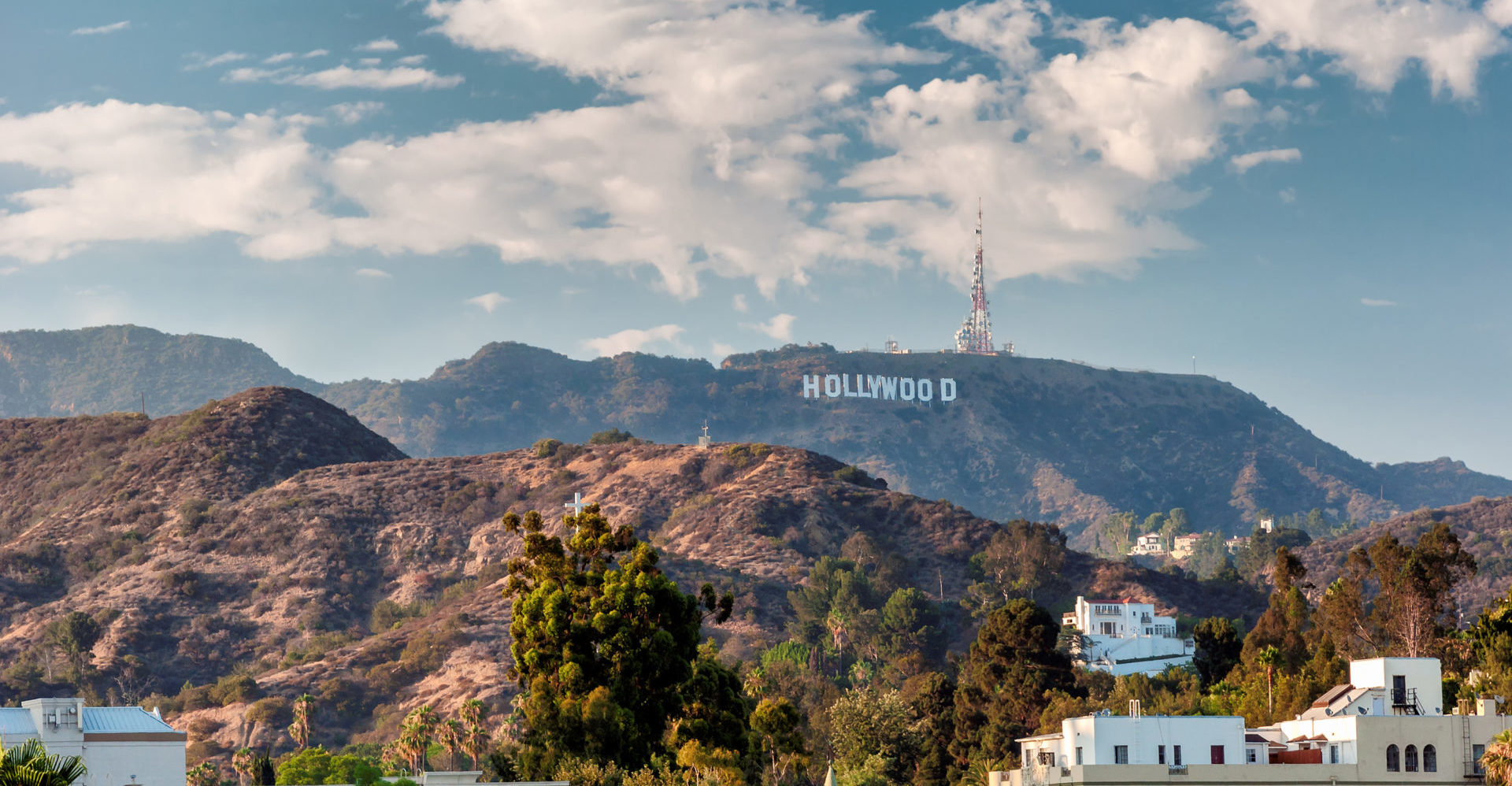 Hollywood Hills in Los Angeles, California.